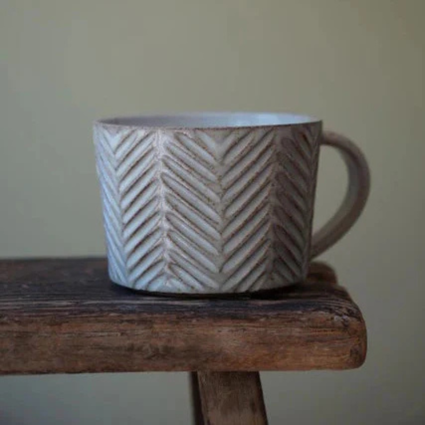 Hand Carved Mug - Design F