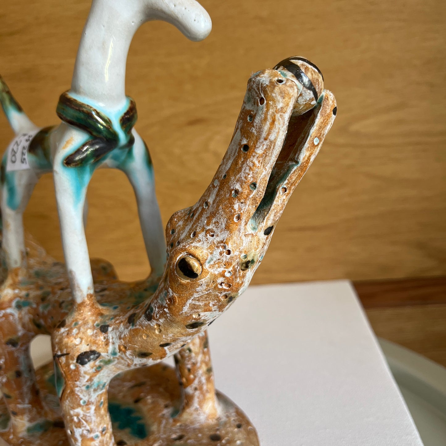 Shelagh Spear Dog on Crocodile Bench SS225