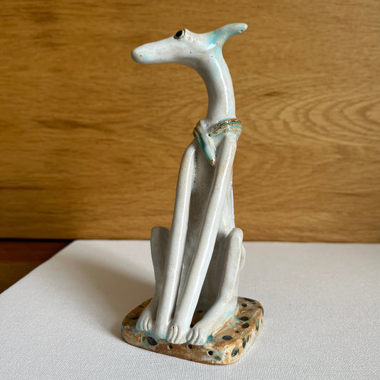 Shelagh Spear Sitting Dog SS231