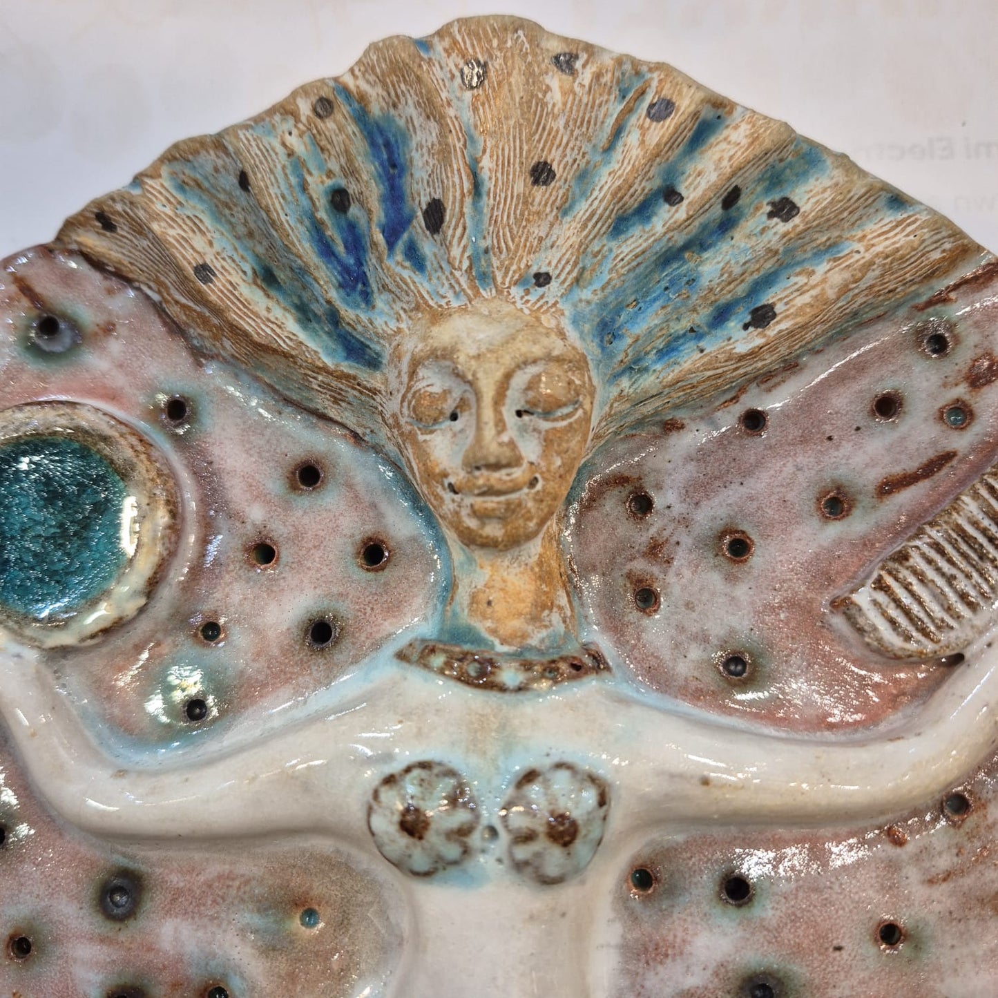 Shelagh Spear Mermaid of Zennor Tile SS200