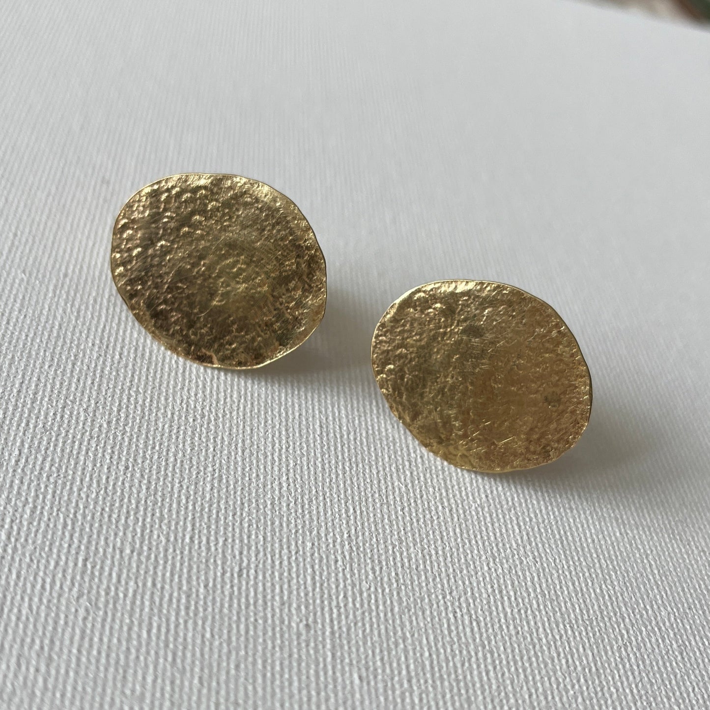 Brass Pebble Statement Ring