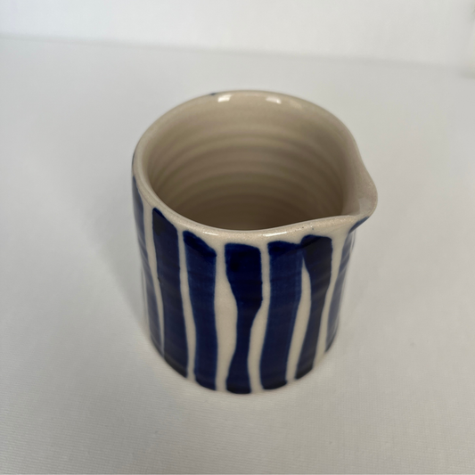 EOT Ceramics Milk Jug - Cobalt Stripe Gloss