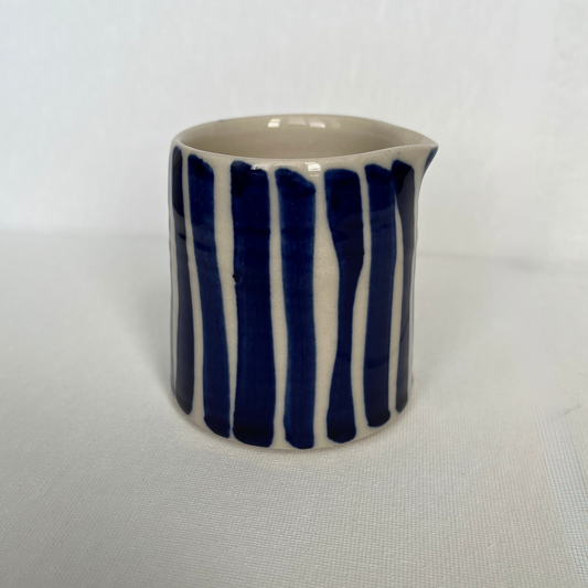 EOT Ceramics Milk Jug - Cobalt Stripe Gloss
