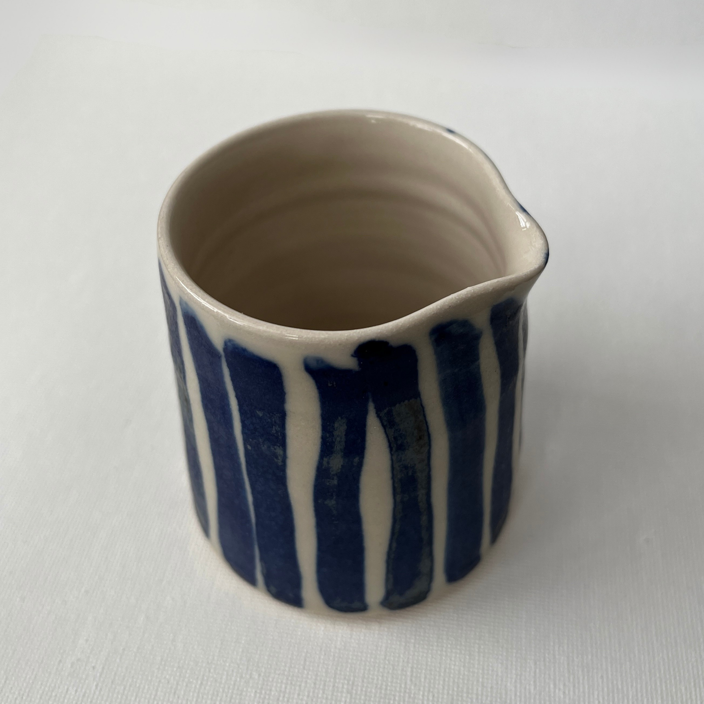 EOT Ceramics Milk Jug - Cobalt Stripe Matte