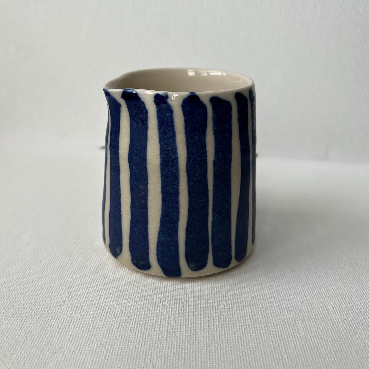 EOT Ceramics Milk Jug - Cobalt Stripe Matte