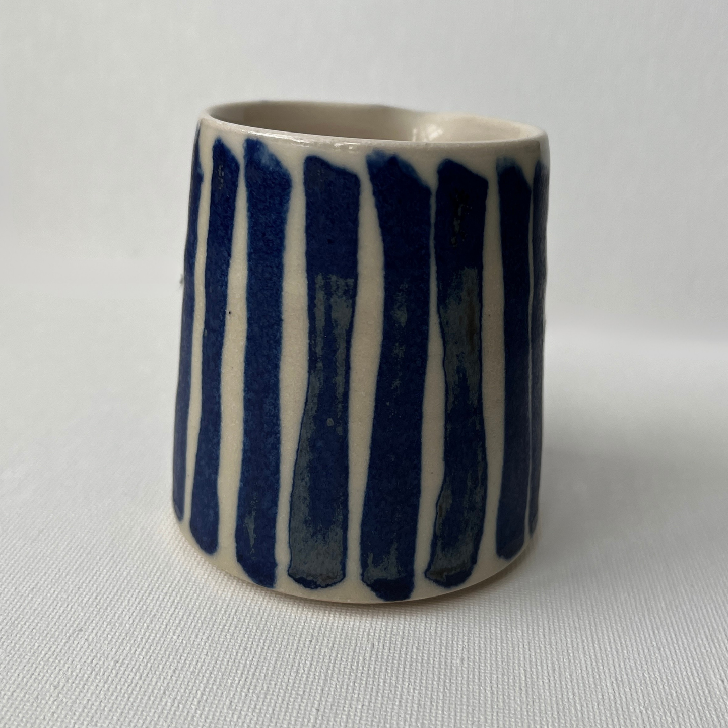 EOT Ceramics Milk Jug - Cobalt Stripe Matte