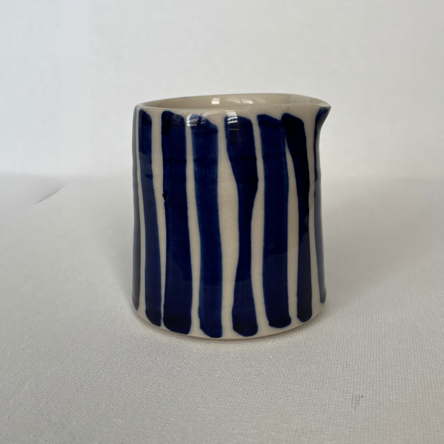 EOT Ceramics Milk Jug - Cobalt Stripe Matte