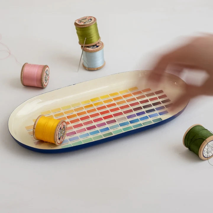 Oval Enamel Tray - Nomenclature of Colors