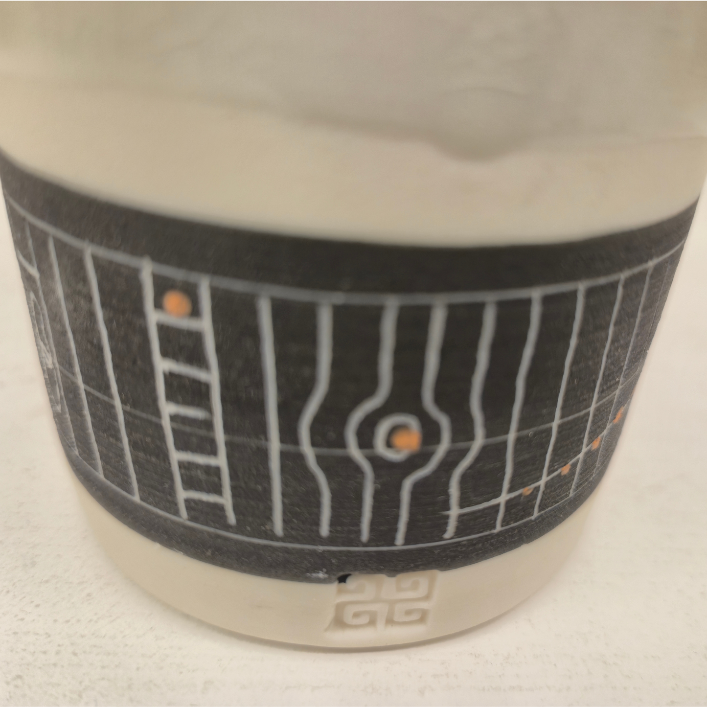 Sarah Cooling Sgraffito Large Beaker - Orange Pop