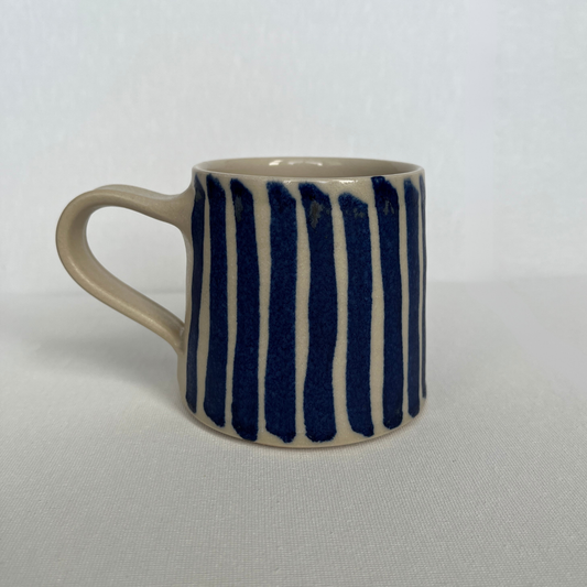 EOT Ceramics Tall Mug - Cobalt Stripe Matte