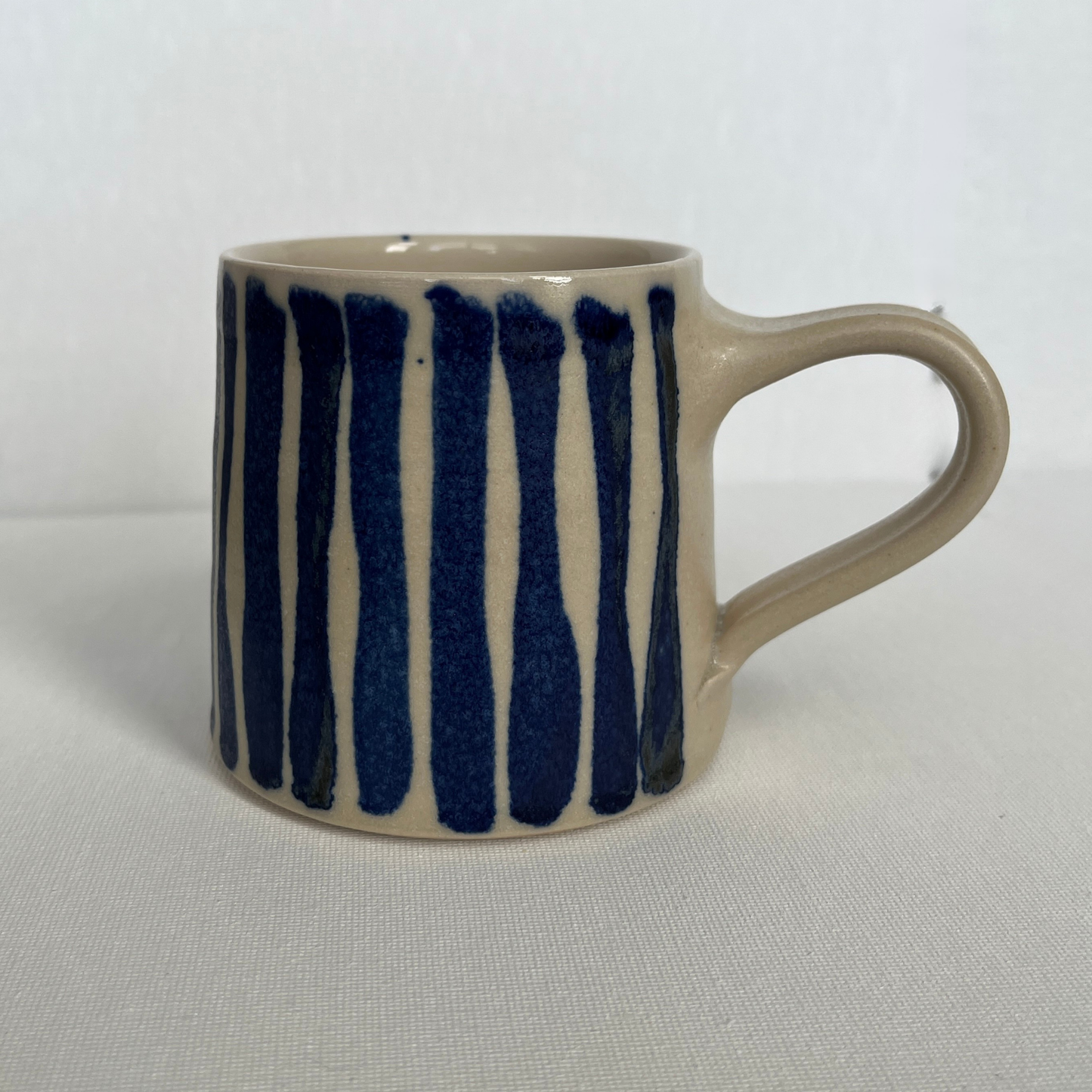EOT Ceramics Tall Mug - Cobalt Stripe Matte
