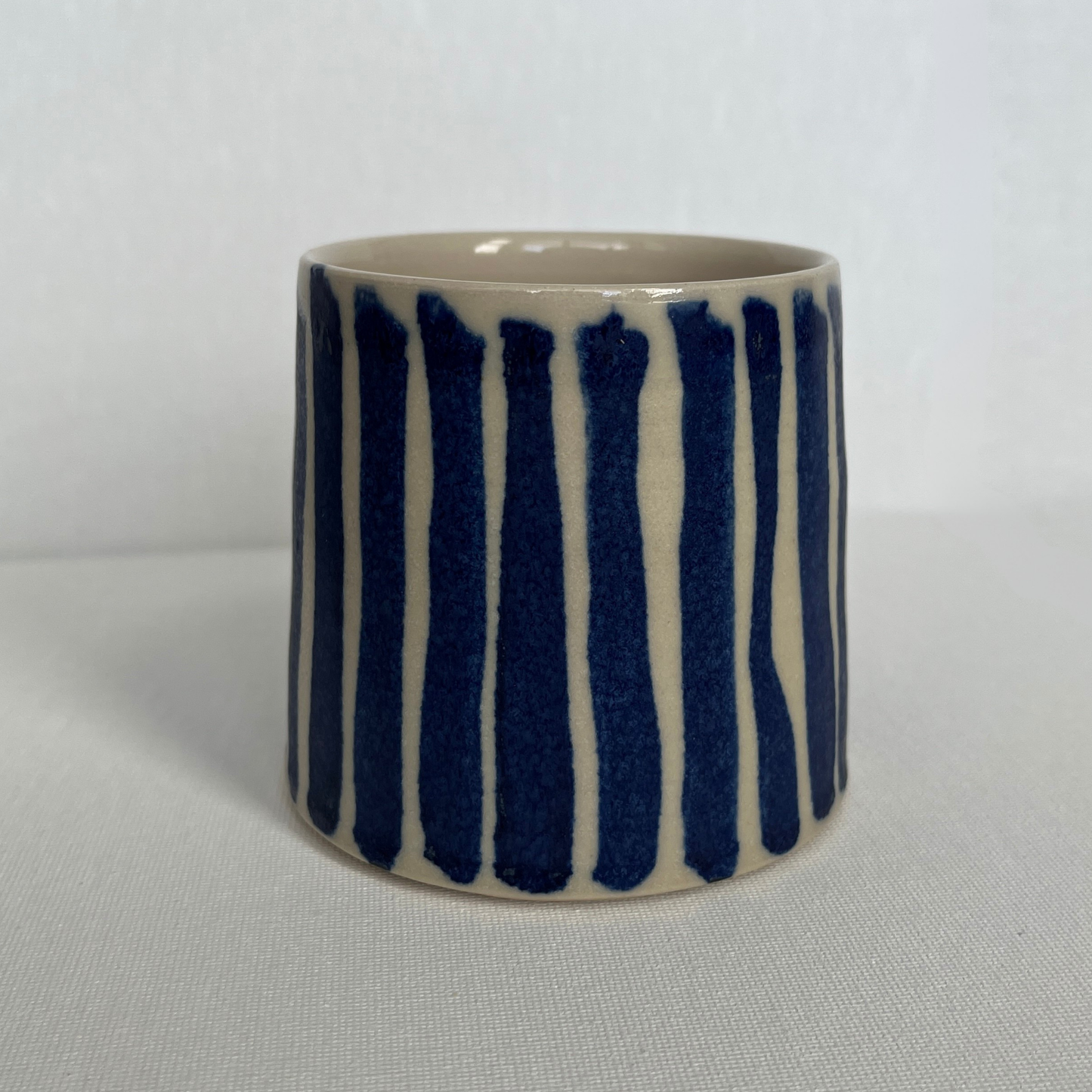 EOT Ceramics Tall Mug - Cobalt Stripe Matte
