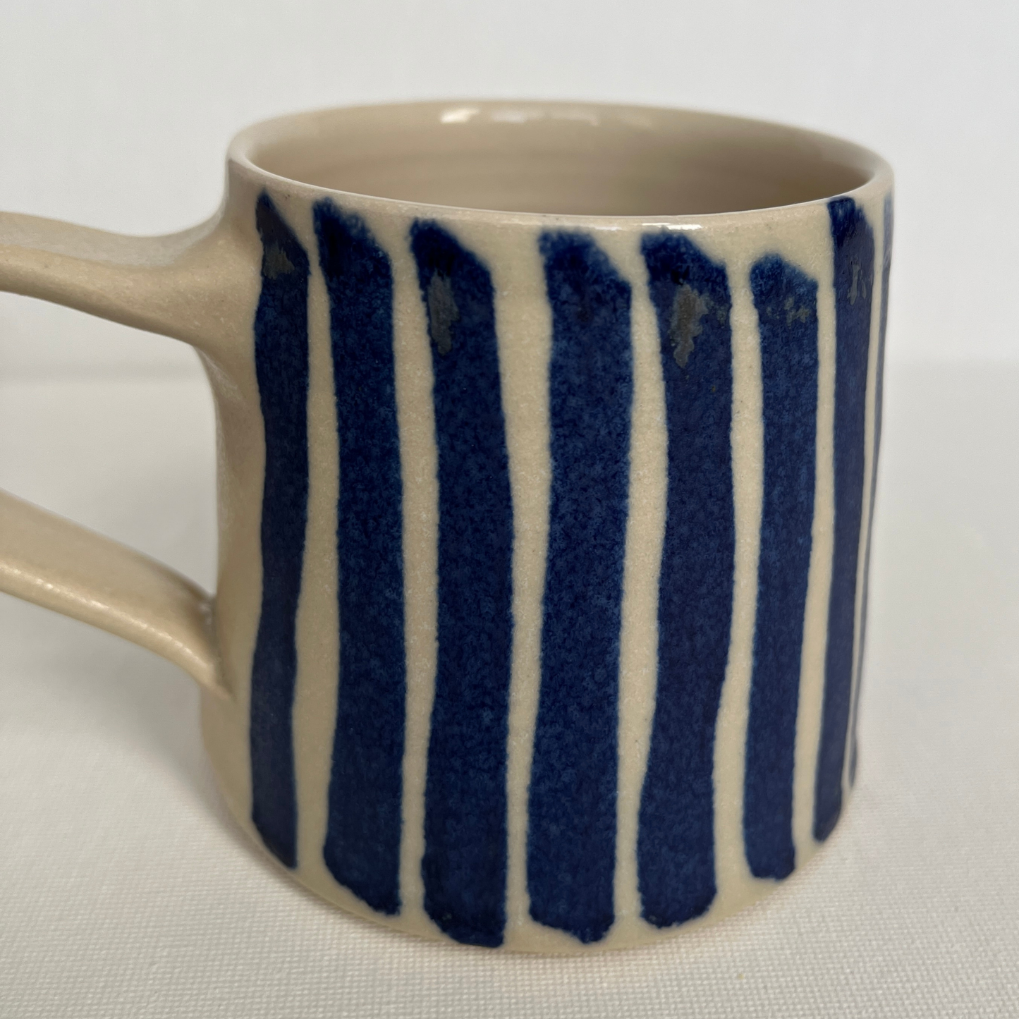 EOT Ceramics Tall Mug - Cobalt Stripe Matte