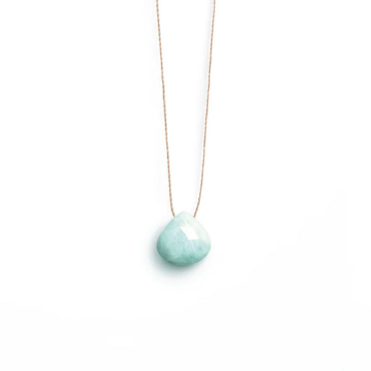 Wanderlust Life Fine Cord Necklace - Amazonite