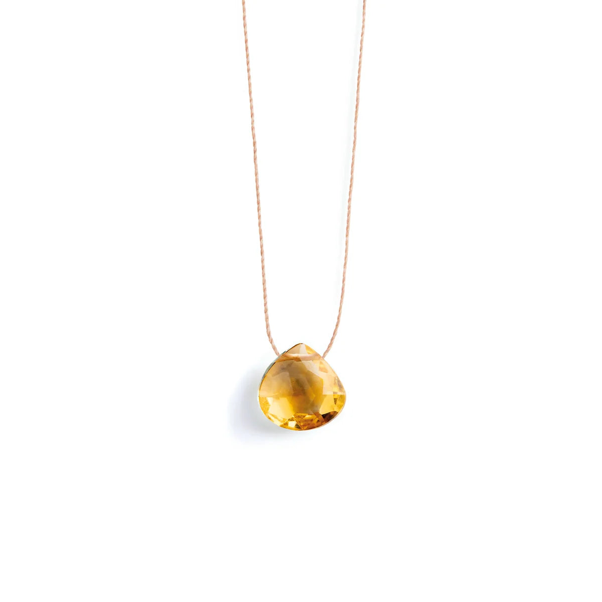 Wanderlust Life Fine Cord Necklace - Citrine