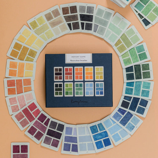 Memory Card Game - Watercolour Swatches