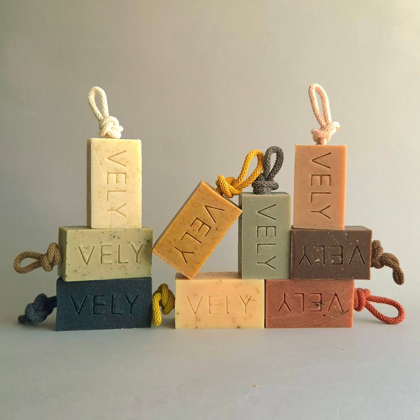Natural Handmade Soap On A Rope - Black Rose
