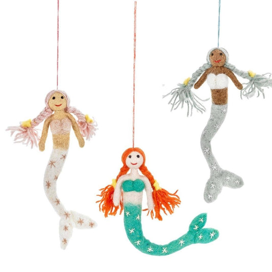 Felt So Good Magical Mermaids Hanging Decorations: Sandy (Pink)