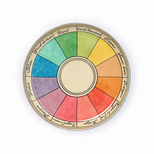 Medium Round Enamel Tray - Cercle Chromatique
