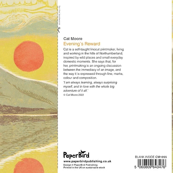 Greetings Card - Evening's Reward