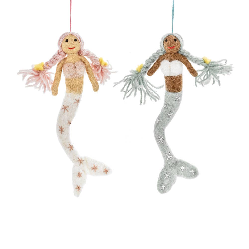 Felt So Good Magical Mermaids Hanging Decorations: Oceania (Green)
