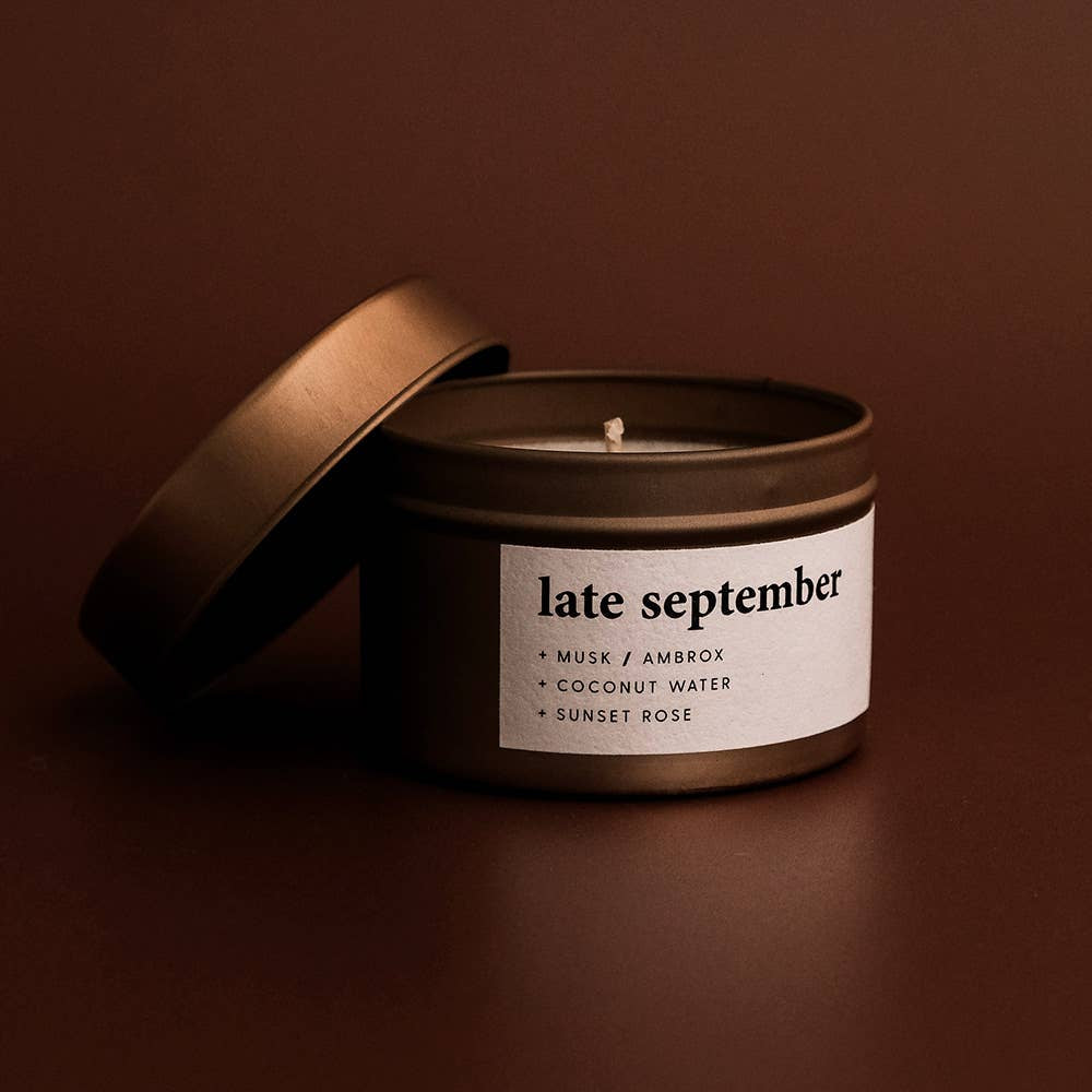 Mini Soy Wax Candle - Late September