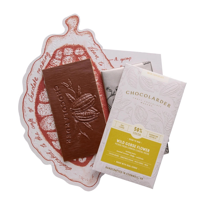 Chocolarder Wild Gorse Flower 50% Milk Chocolate Bar