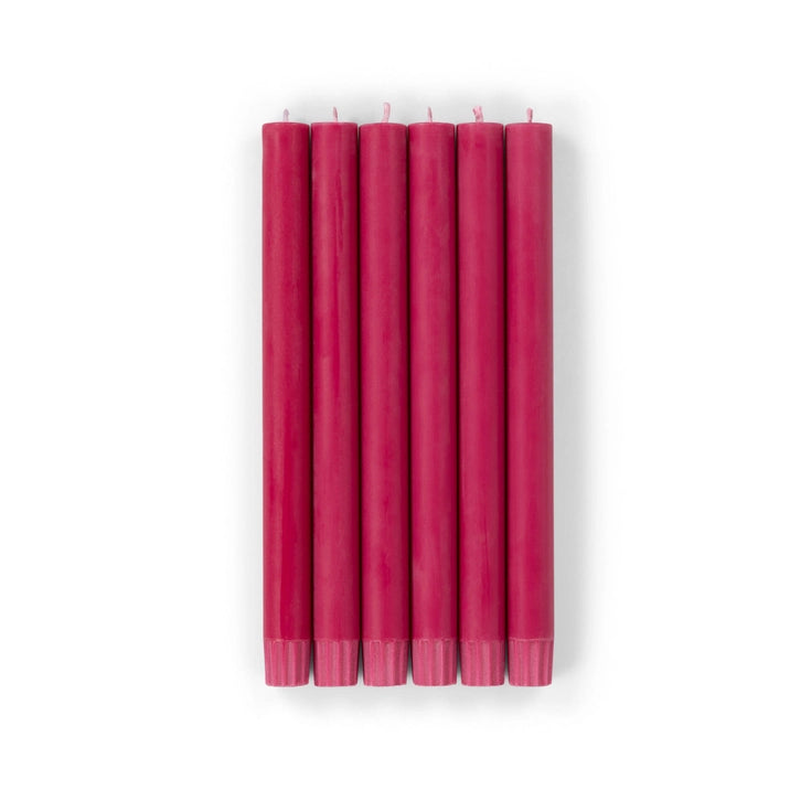 British Colour Standard Dinner Candles - Pack of 6