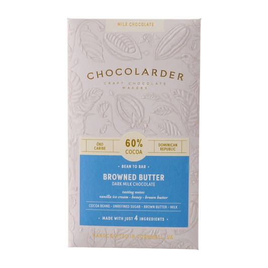 Chocolarder Browned Butter 60% Öko Caribe Milk Chocolate Bar