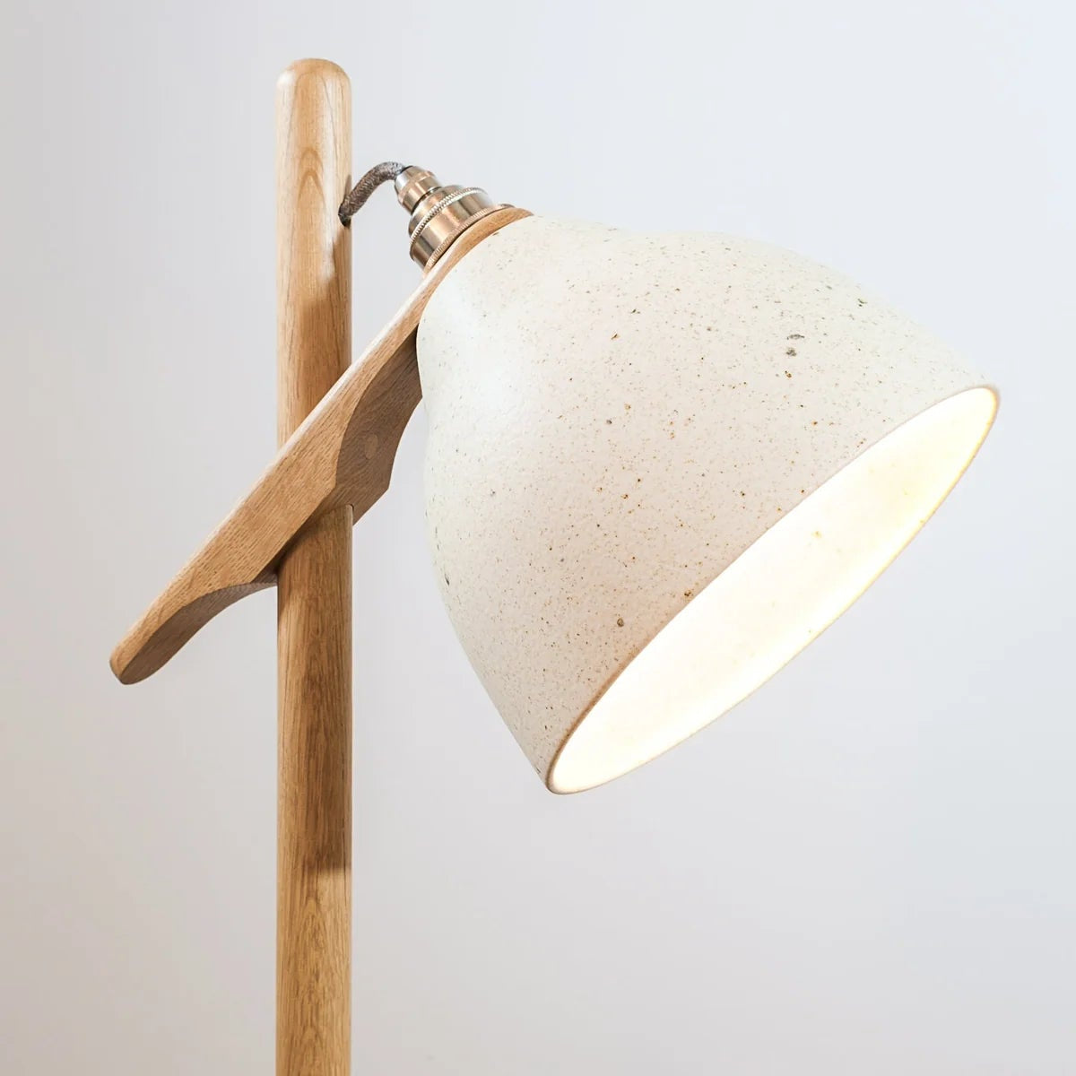 Studio Haran Element Oak and Ceramic Floor Lamp