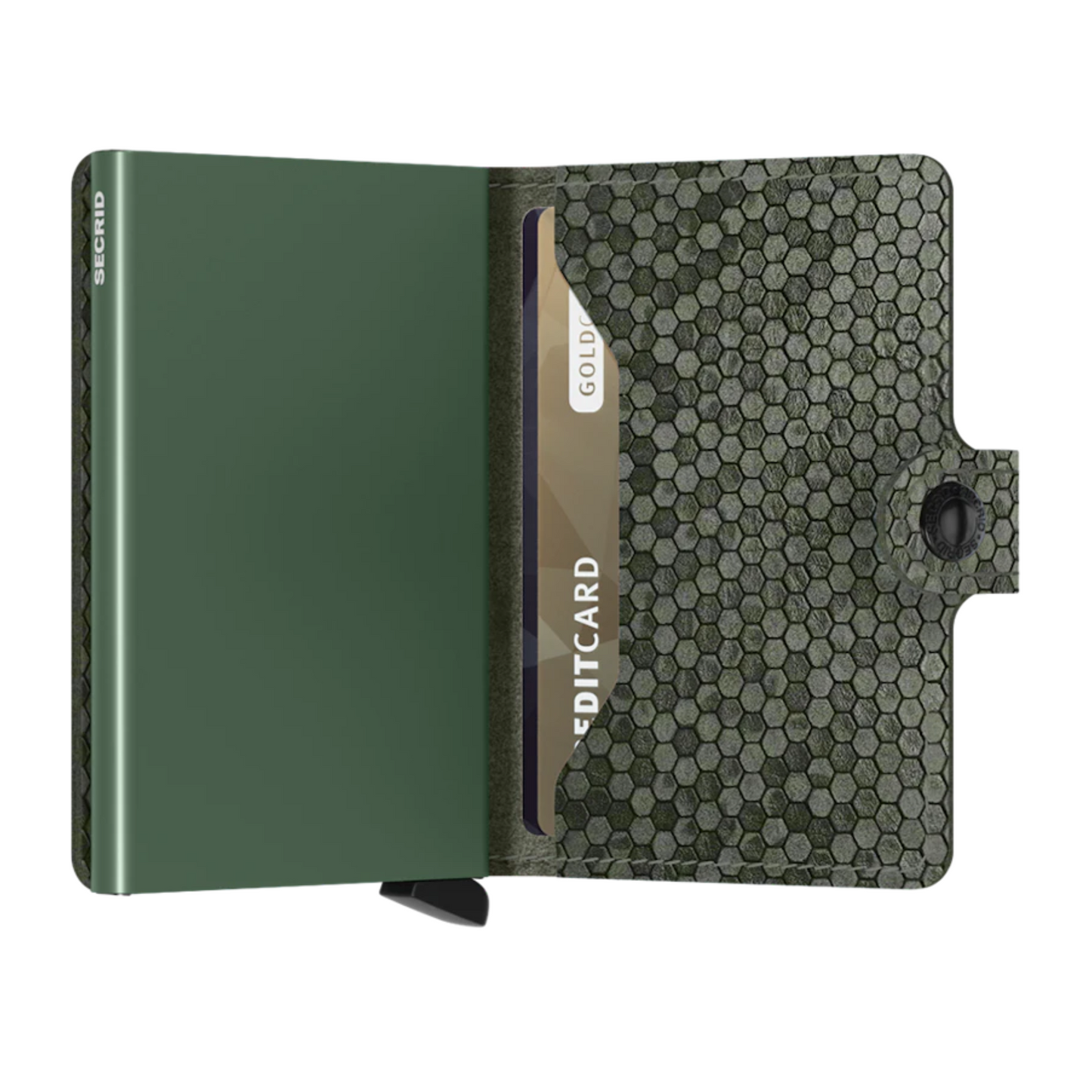 Mini Wallet - Hexagon Green