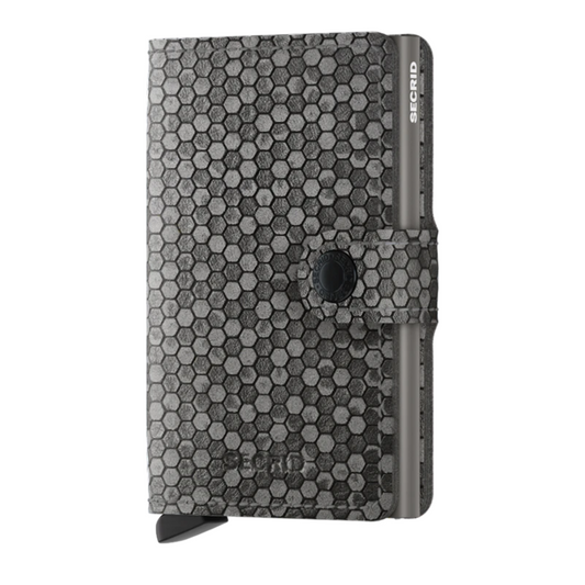 Mini Wallet - Hexagon Grey