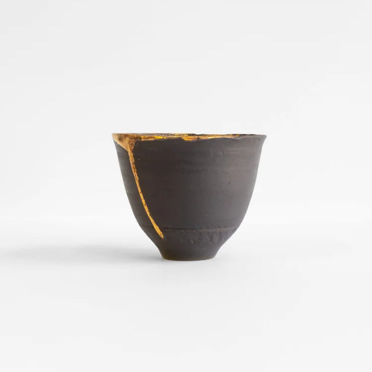 Sarah Cooling Moon Through Trees Bowl - Gold Lustre