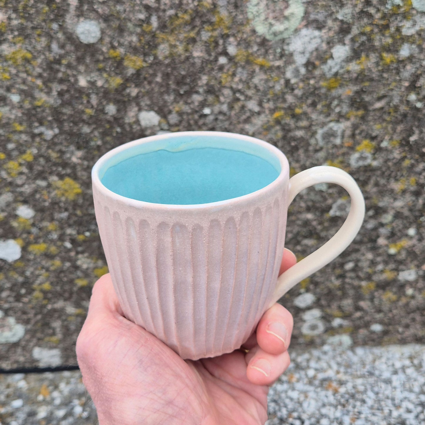 Tamsin John Fluted Mug - Pink